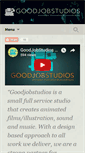 Mobile Screenshot of goodjobstudios.com