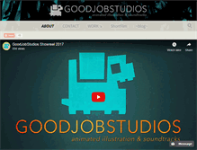Tablet Screenshot of goodjobstudios.com